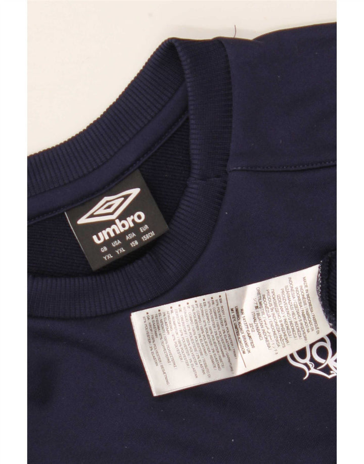 Umbro Băieți Pulover Grafic Pulover 13-14 Ani XL Bleumarin Poliester