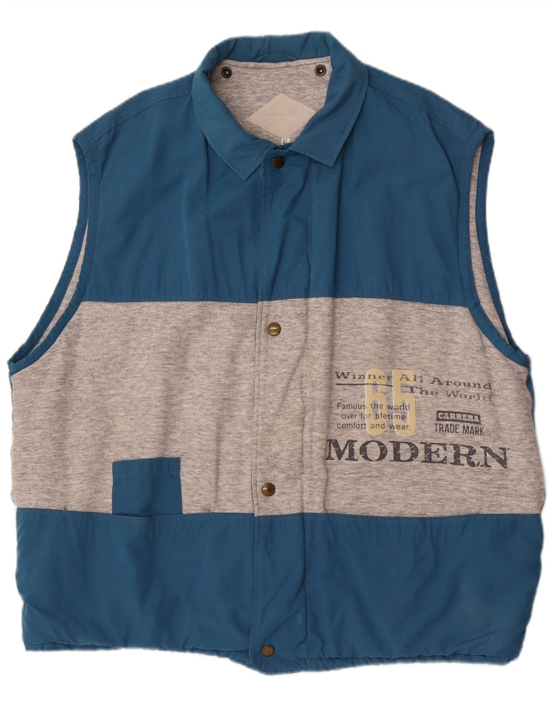 Gilet grafic pentru bărbați Carrera UK 42 XL, albastru, poliester color bloc