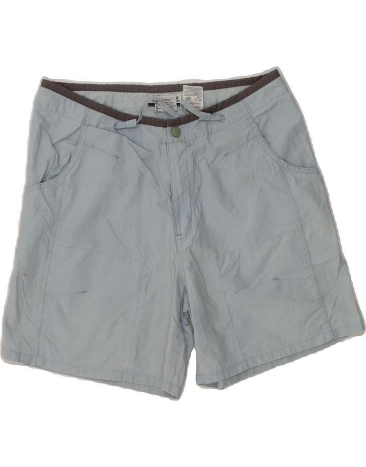 COLUMBIA Womens Casual Shorts Medium W30 Blue Nylon Vintage Columbia and Second-Hand Columbia from Messina Hembry 