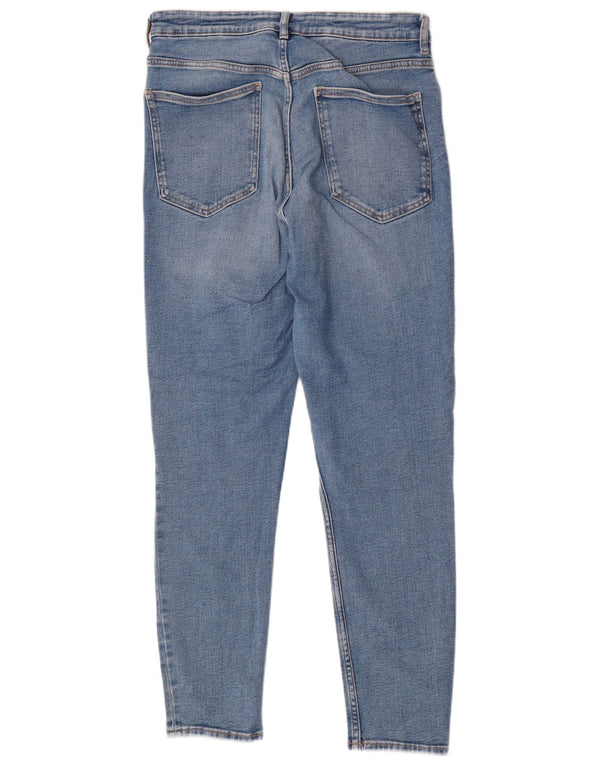 Blugi skinny pentru femei cu talie înaltă Zara EU 46 2XL W36 L28 Albastru Bumbac
