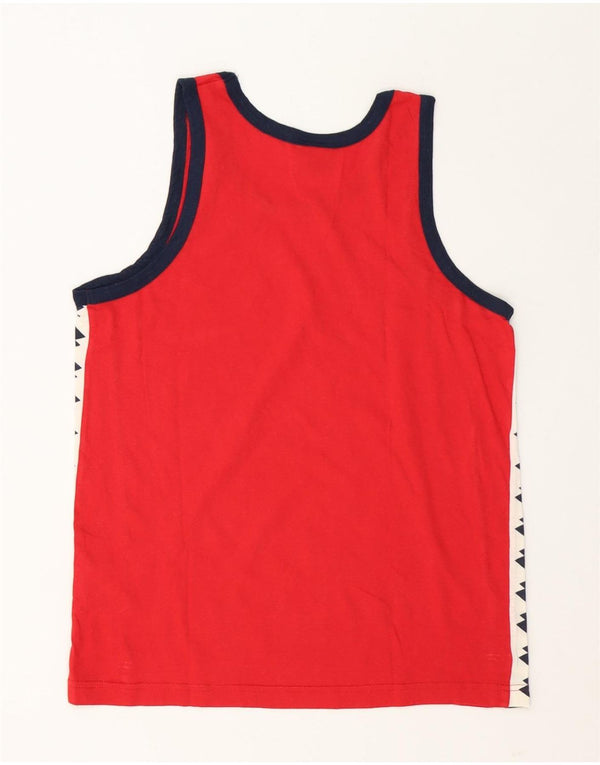 Tricou grafic pentru băieți Lotto Top 15-16 ani bumbac color bloc roșu