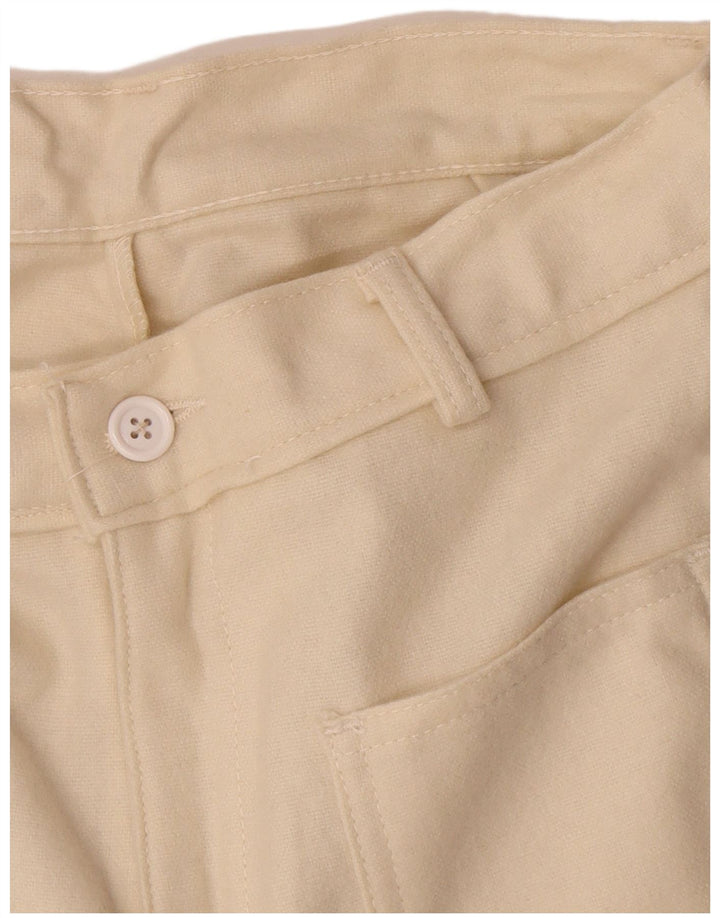 Pantaloni de damă Vintage Bootcut casual W26 L32 Bej