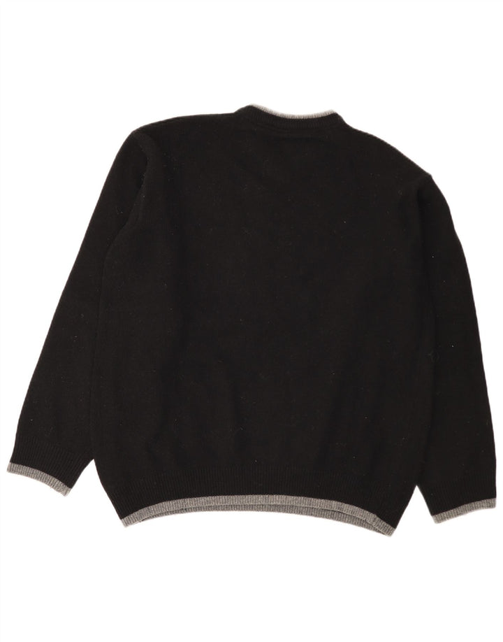 Pulover cu decolteu în V Lee pentru bărbați, 2XL, lână cu dungi negre