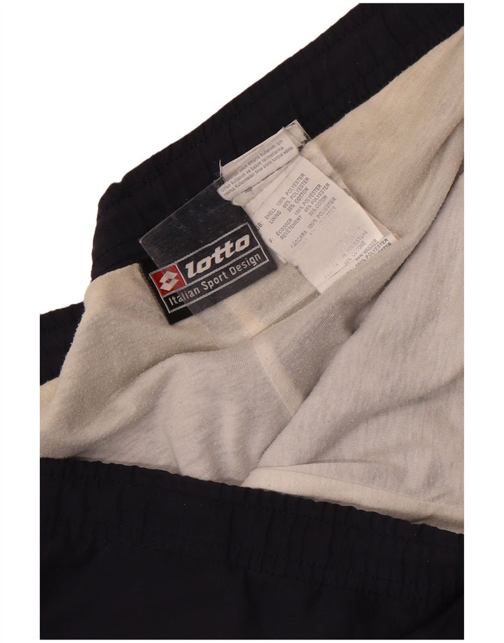 Pantaloni de trening grafic pentru bărbați Lotto 2XL, poliester color-bloc, albastru bleumarin