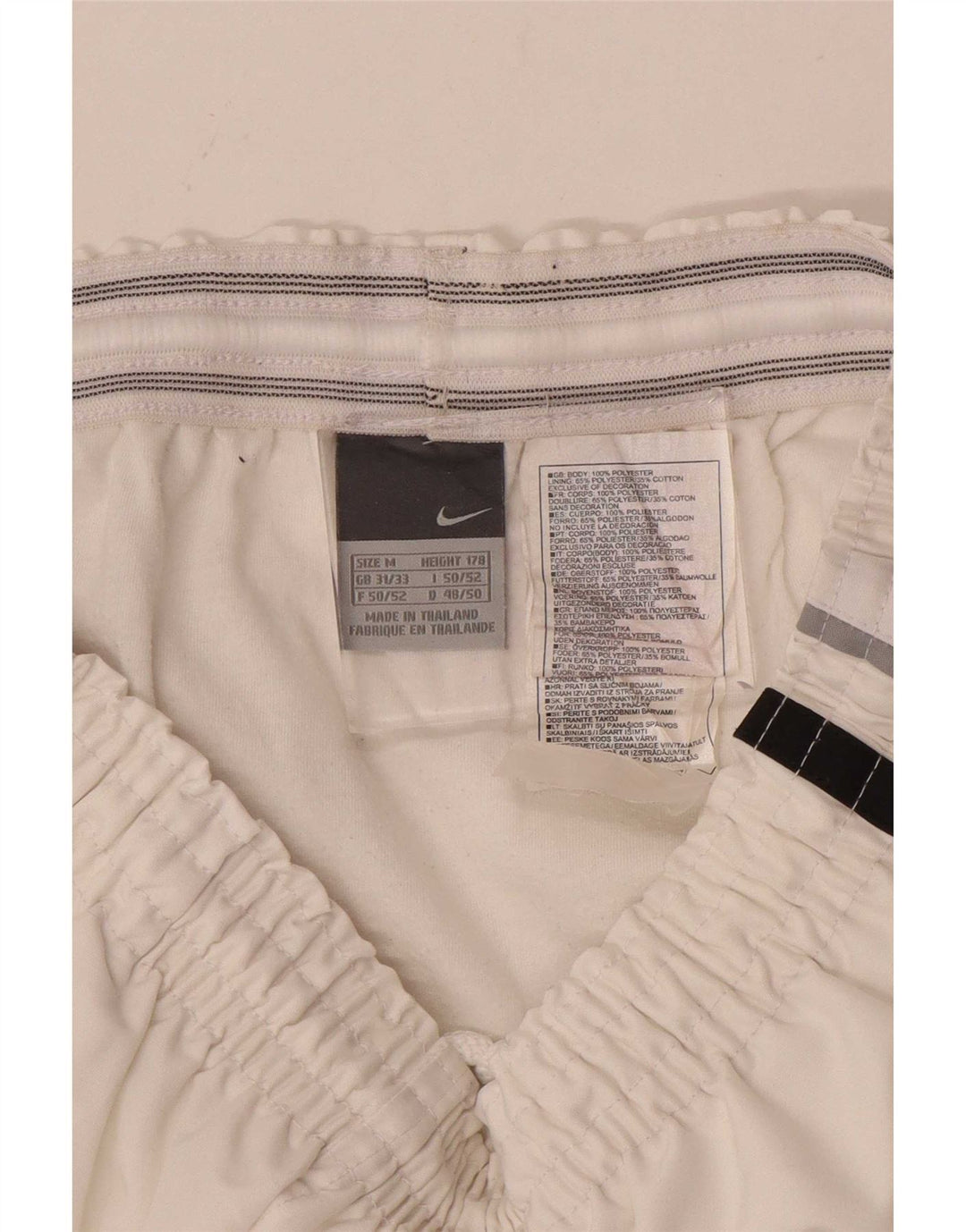 Pantaloni scurți sport Nike pentru bărbați Marea Britanie 31/33 Poliester alb mediu