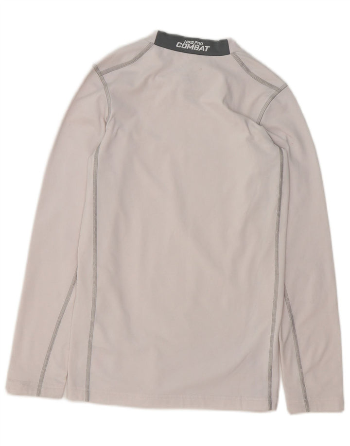 Nike băieți Dri Fit Top cu mânecă lungă 13-14 ani XL poliester alb