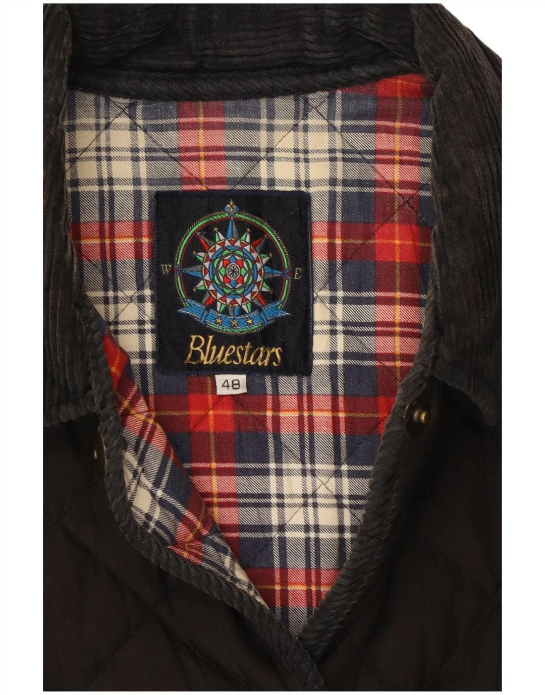 Jachetă matlasată vintage pentru femei IT 48 XL bumbac negru