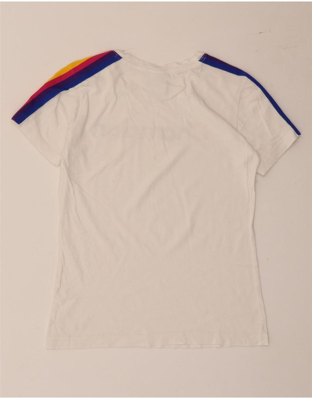 Tricou grafic Champion pentru femei Top UK 12 Medium White Striped