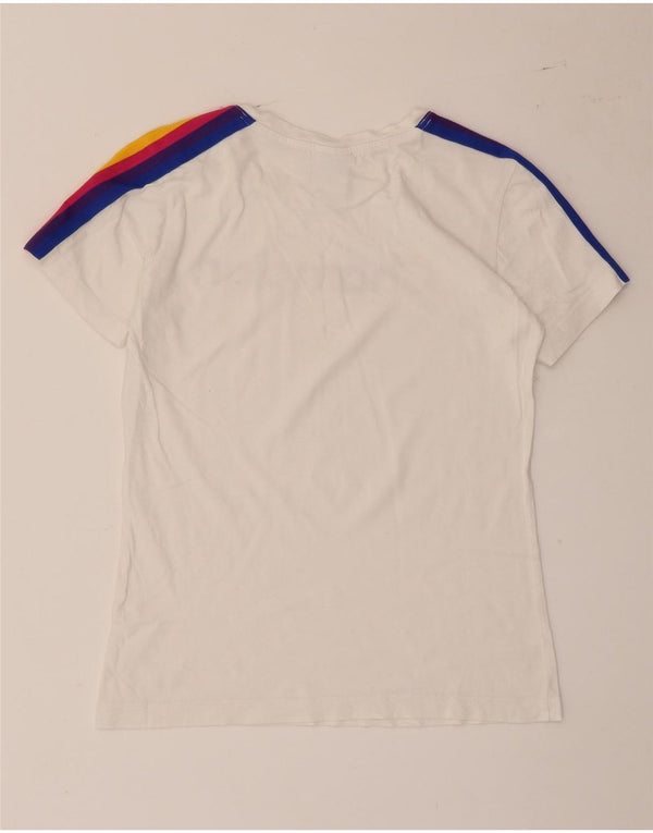 Tricou grafic Champion pentru femei Top UK 12 Medium White Striped