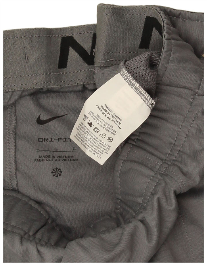 Pantaloni de trening Nike Dri Fit pentru bărbați Joggeri mari, gri, poliester