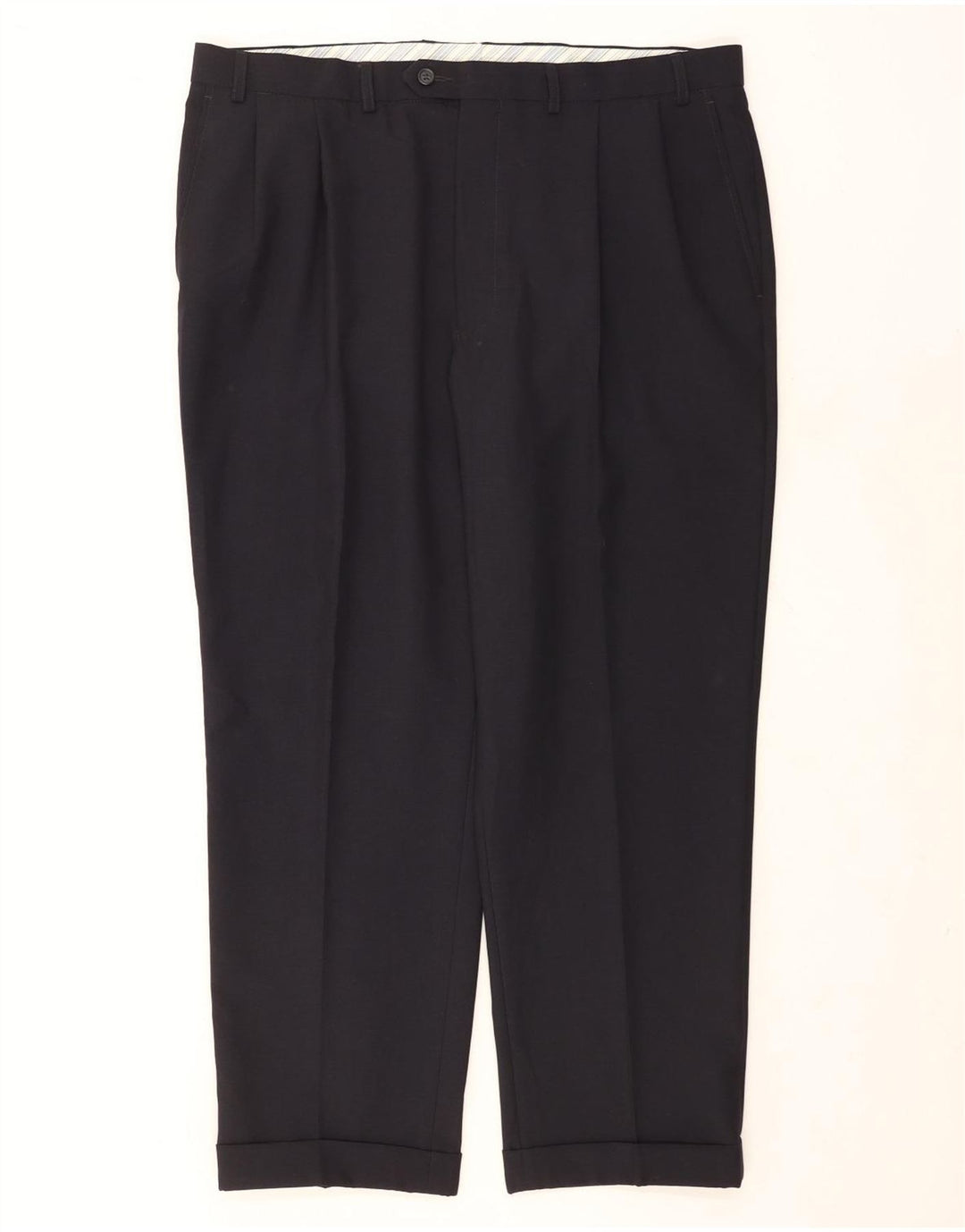 Pantaloni de costum pentru bărbați Marks & Spencer L40 L29 bleumarin poliester