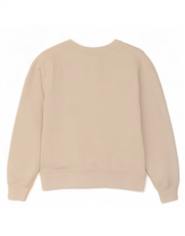 Pulover cu grafic pentru femei Russell Athletic UK 14 Medium Off White