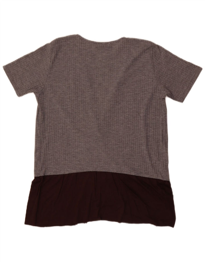 Bluză pentru femei Zara UK 16, mare, gri Colorblock