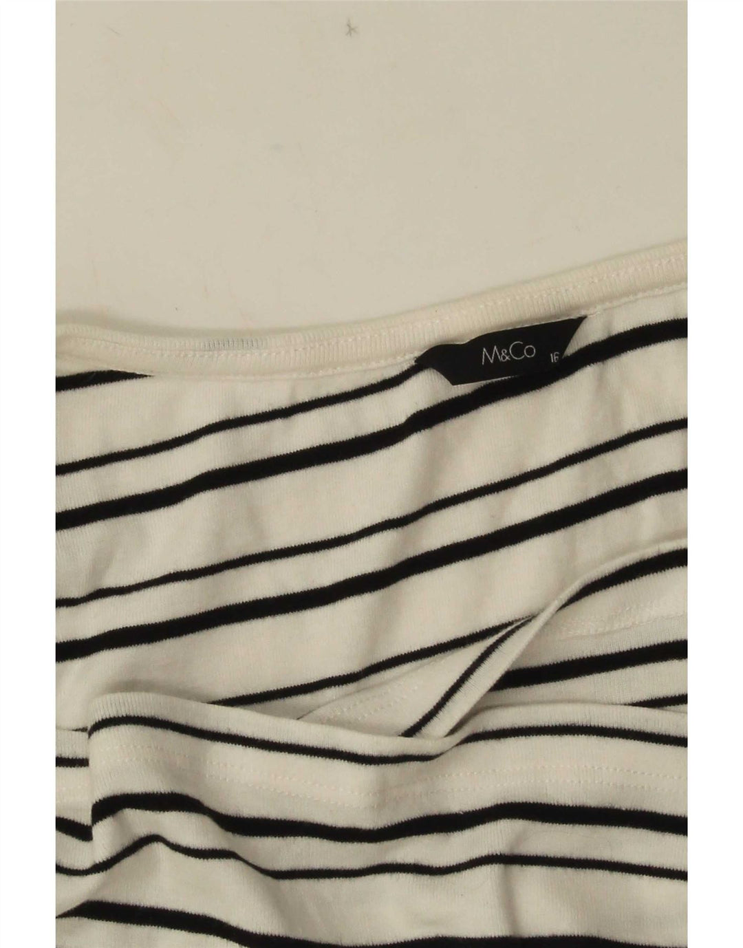 Vestă pentru femei M&Co UK 16, mare, cu dungi albe