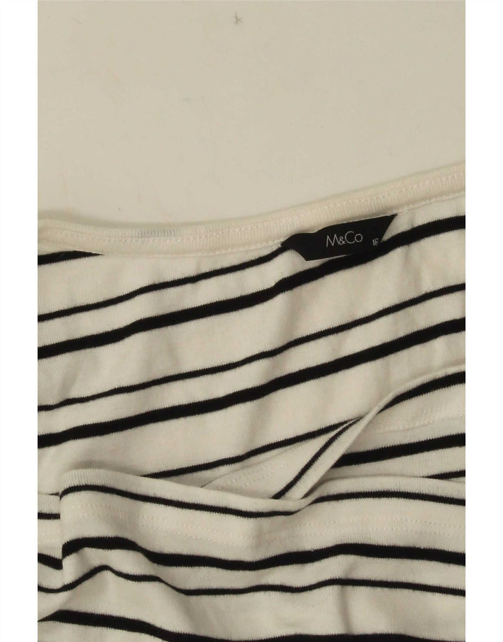 Vestă pentru femei M&Co UK 16, mare, cu dungi albe