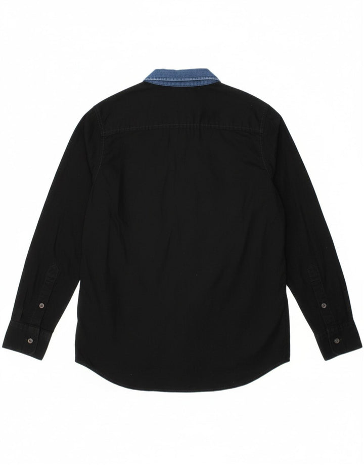 DIESEL Boys Shirt 9-10 Years Black Cotton