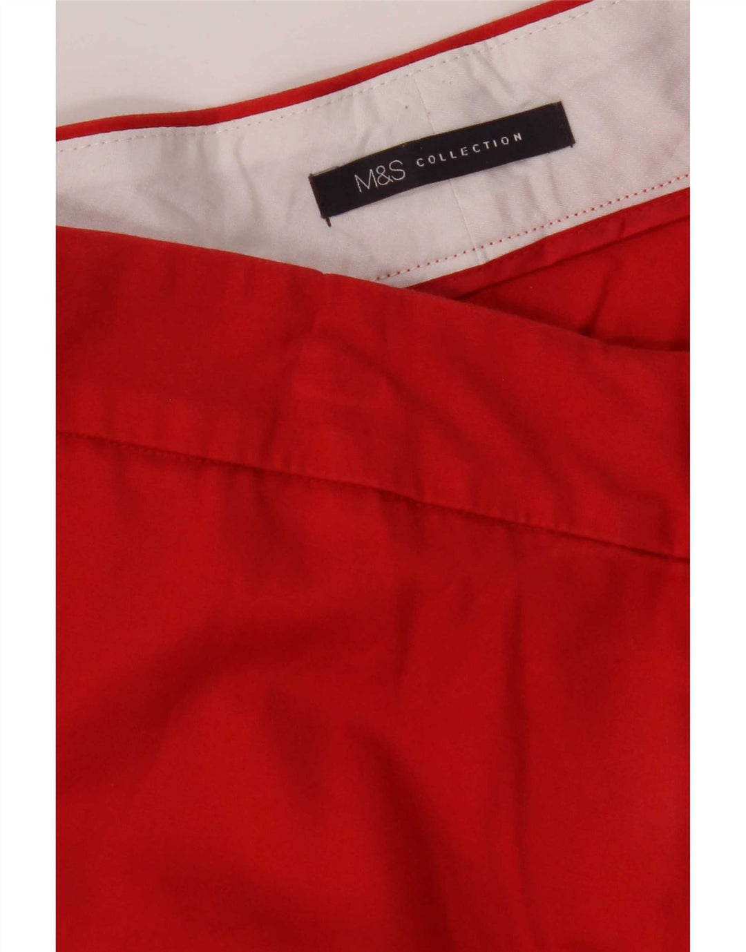 Pantaloni capri drepti pentru femei Marks & Spencer W34 L22 roșii