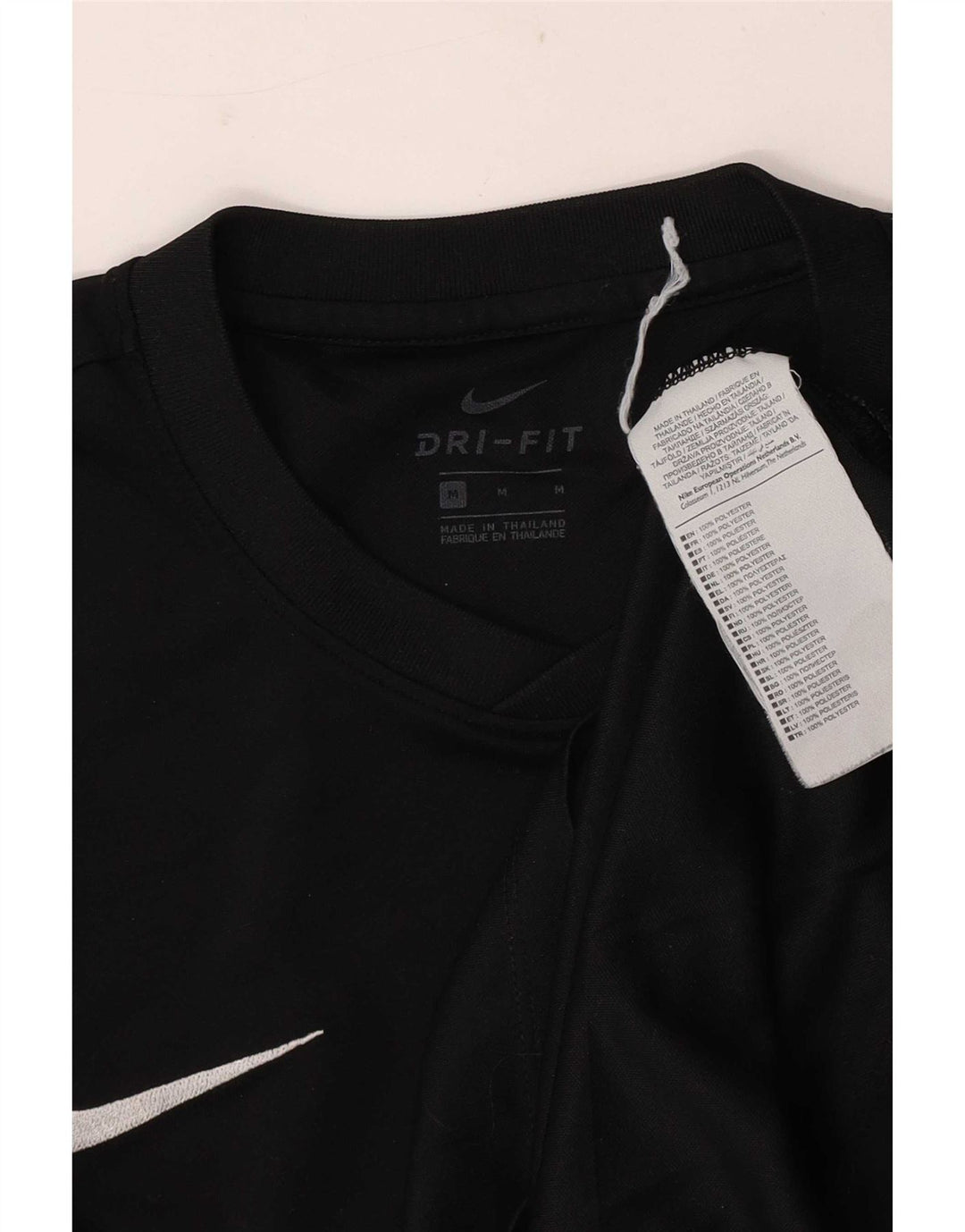 Tricou Nike Dri Fit pentru bărbați Top Mediu Negru Poliester