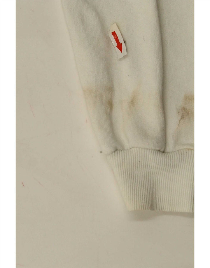 Pulover supradimensionat cu grafic pentru femei Zara UK 10 Small White