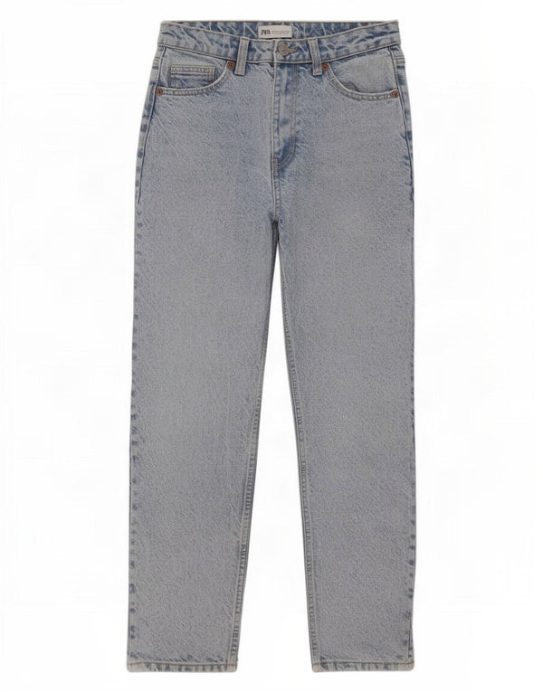 Blugi cu talie înaltă pentru femei Zara EU 36 XS L26 L26 Bumbac albastru