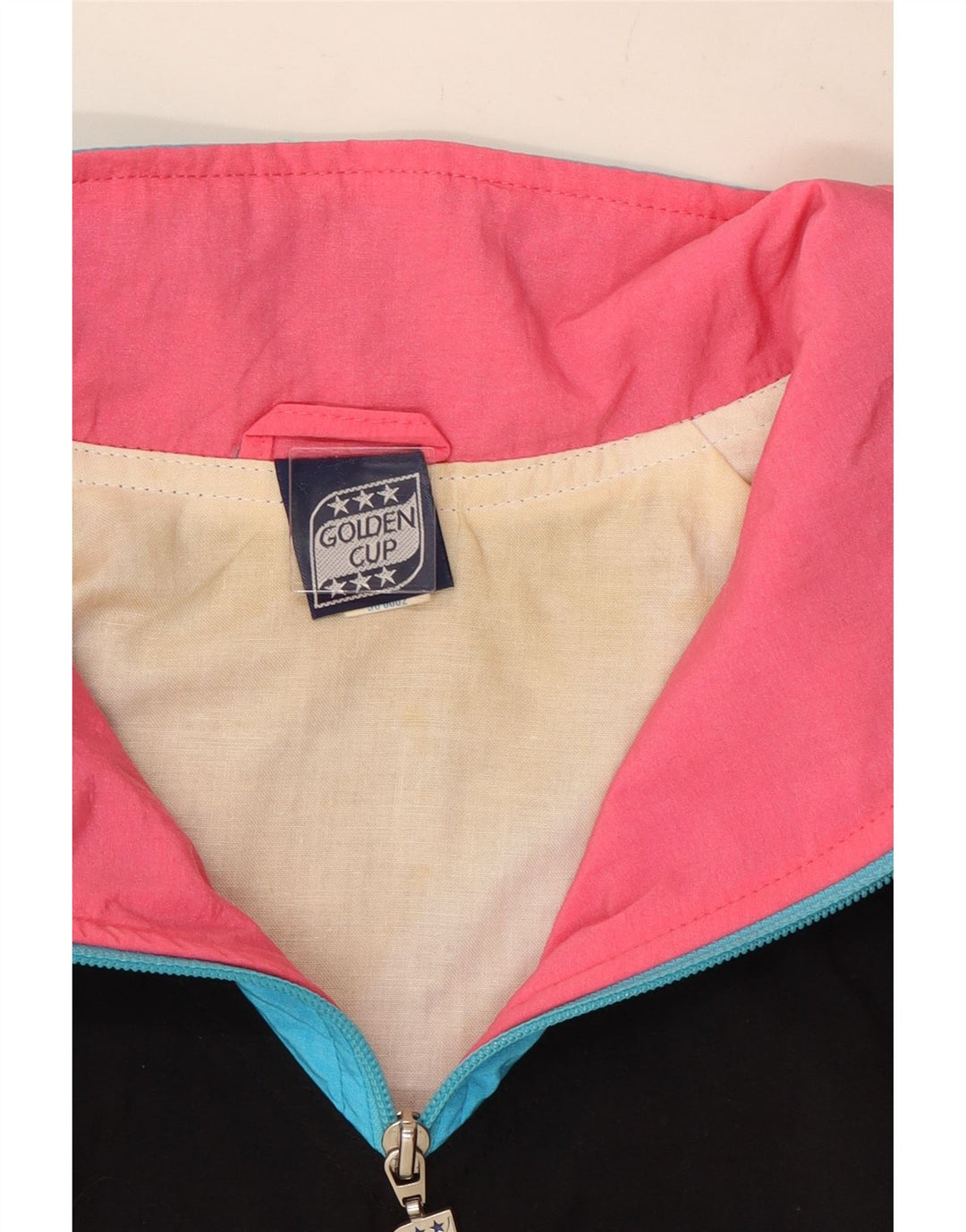 Jachetă de top pentru trening pentru bărbați Golden Cup, cu croiala largi, neagră medie, bloc de culoare