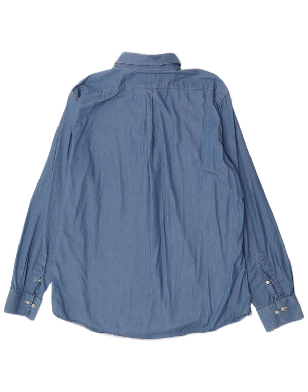 Camasa barbati Ralph Lauren Marimea 44 17 1/2 XL Bumbac albastru