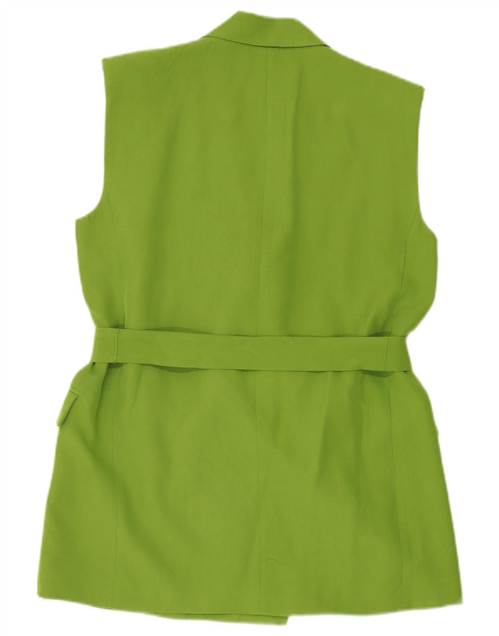 Jachetă Blazer fără mâneci pentru femei Zara UK 14 verde mediu