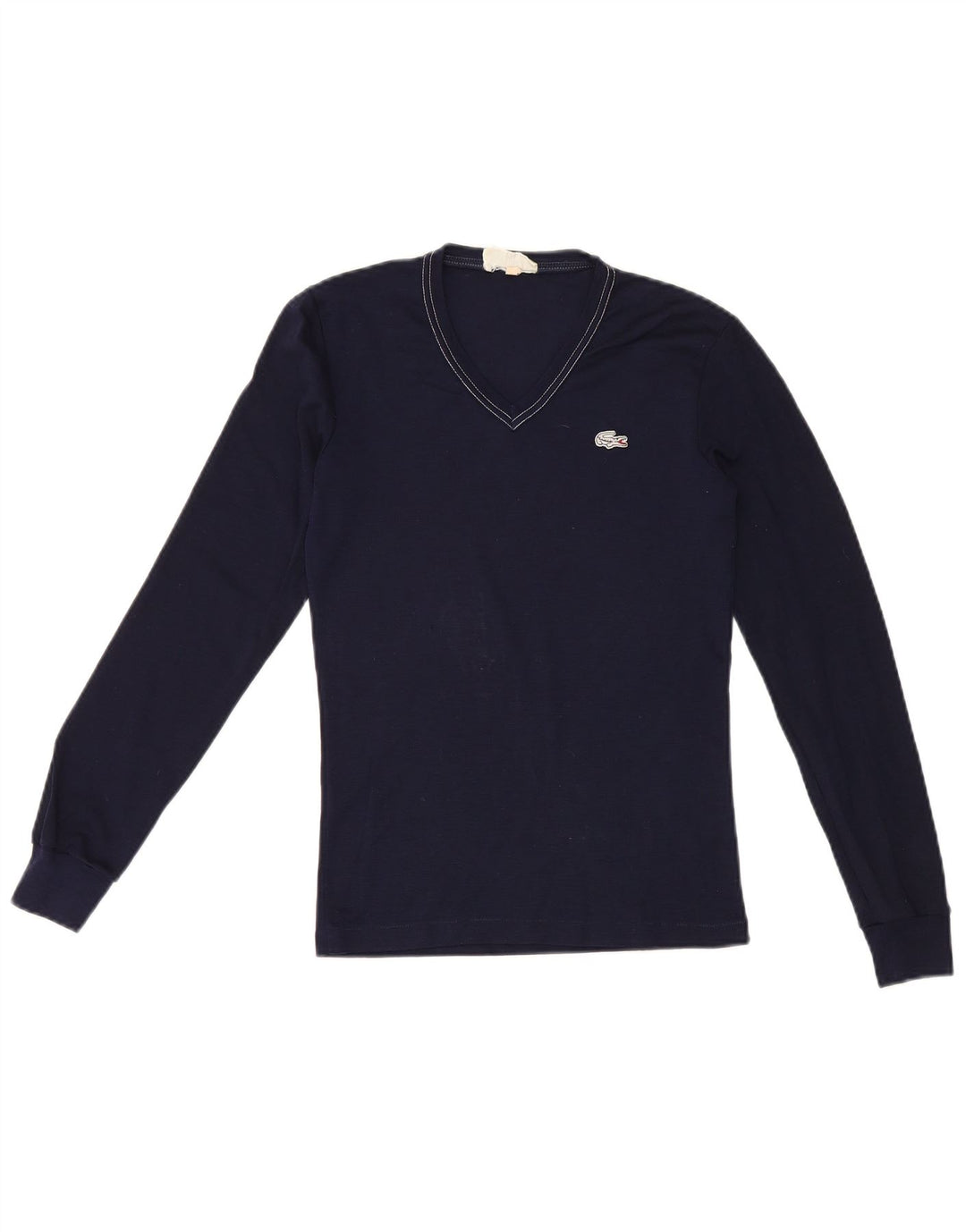 Top pentru bărbați Lacoste cu mânecă lungă Mărimea 1 2XS Lână bleumarin