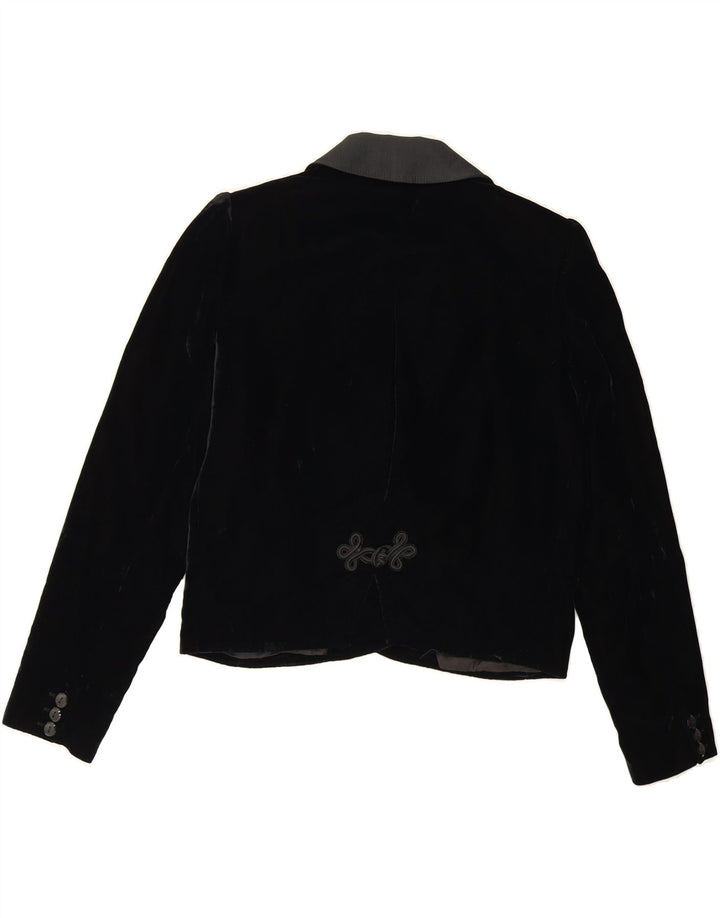VALENTINO Jachetă Blazer Crop pentru Damă IT 42 Medium Negru