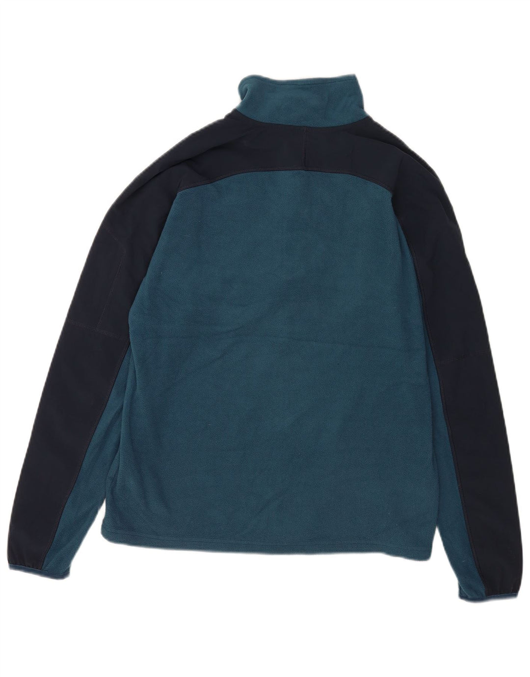 Pulover din lână The North Face pentru bărbați, cu fermoar și gât, din poliester color block, albastru