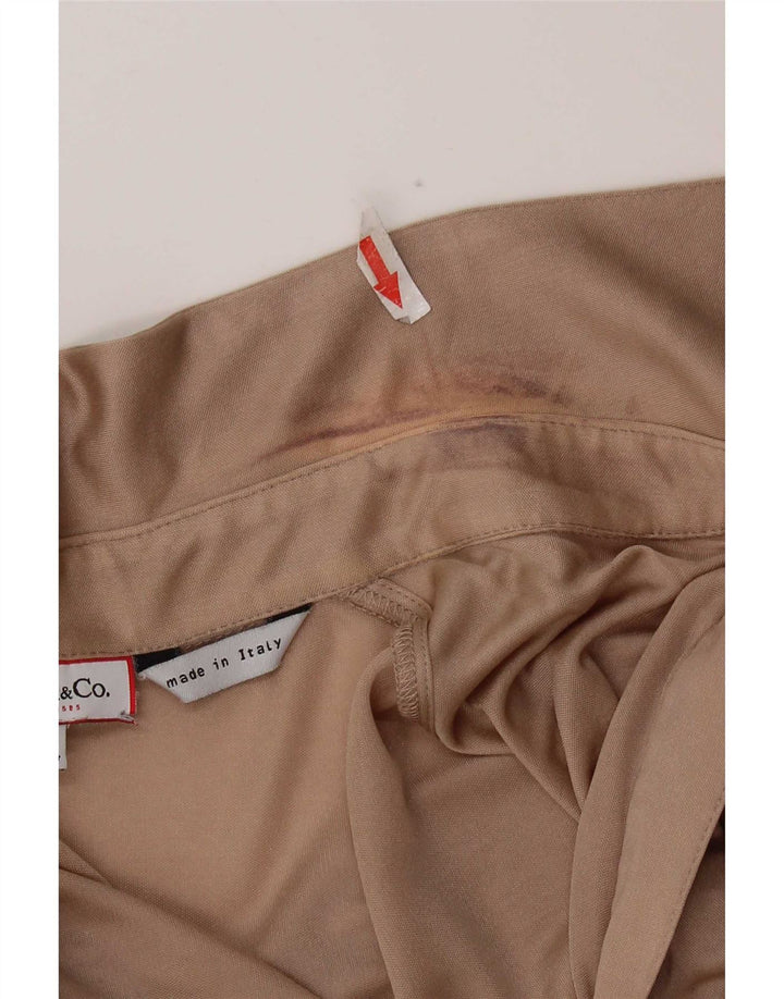 Tricou polo cu mânecă lungă pentru femei Max & Co. UK 12 Bej mediu