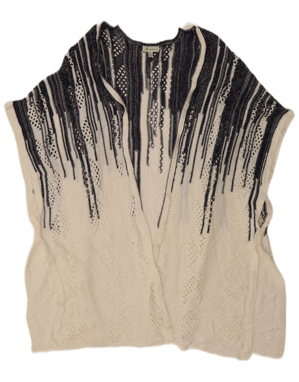 Pulover cardigan cu paragate supradimensionat pentru femei Marks & Spencer UK 18 XL Alb