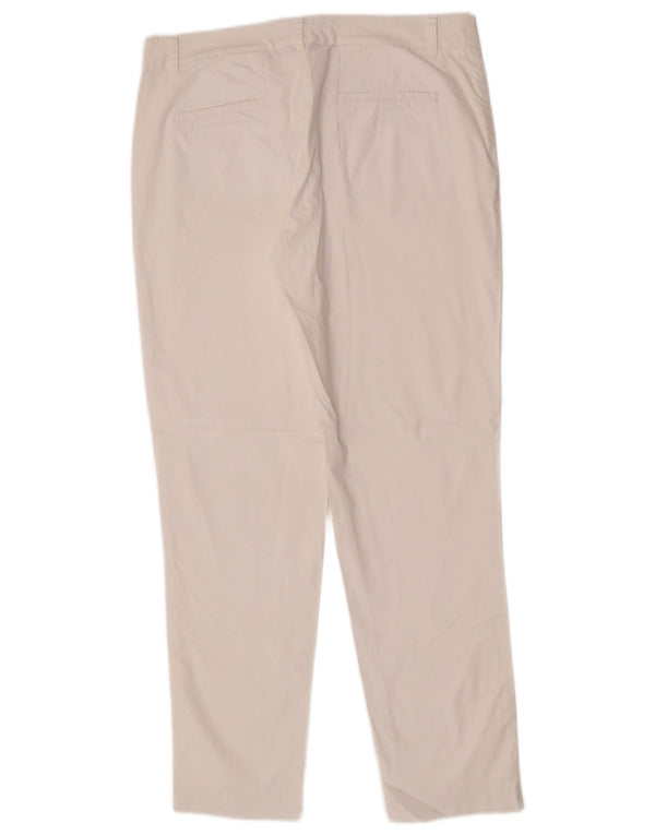 Stefanel Pantaloni Chino Slim Femei EU 40 Medium L42 L29 Alb
