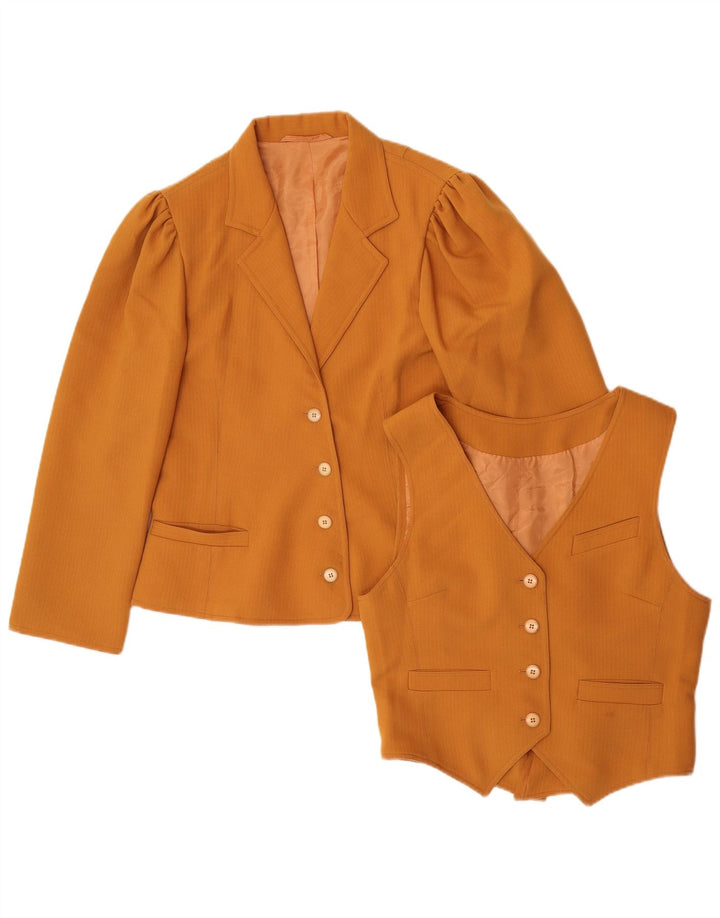 Set de 2 bucăți, 4 nasturi, pentru femei, UK 10, portocaliu mic