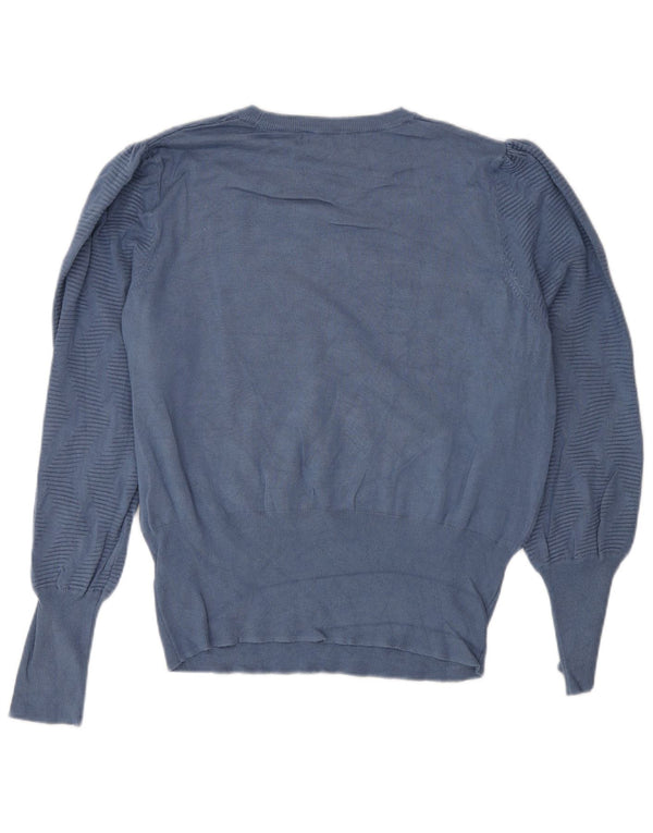 Pulover pentru femei Marks & Spencer cu decolteu triplu UK 16 Large Blue