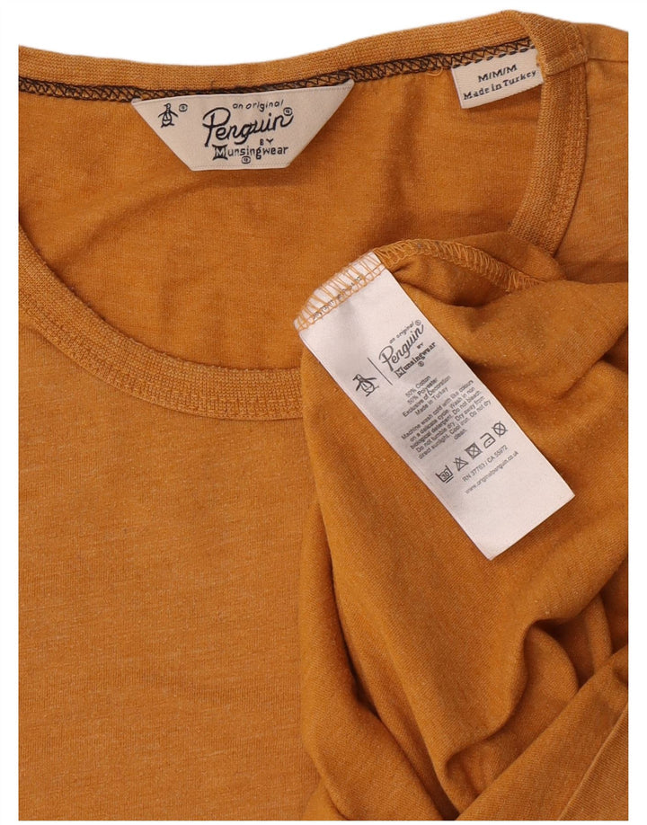 Tricou pentru bărbați Penguin Top Bumbac galben mediu