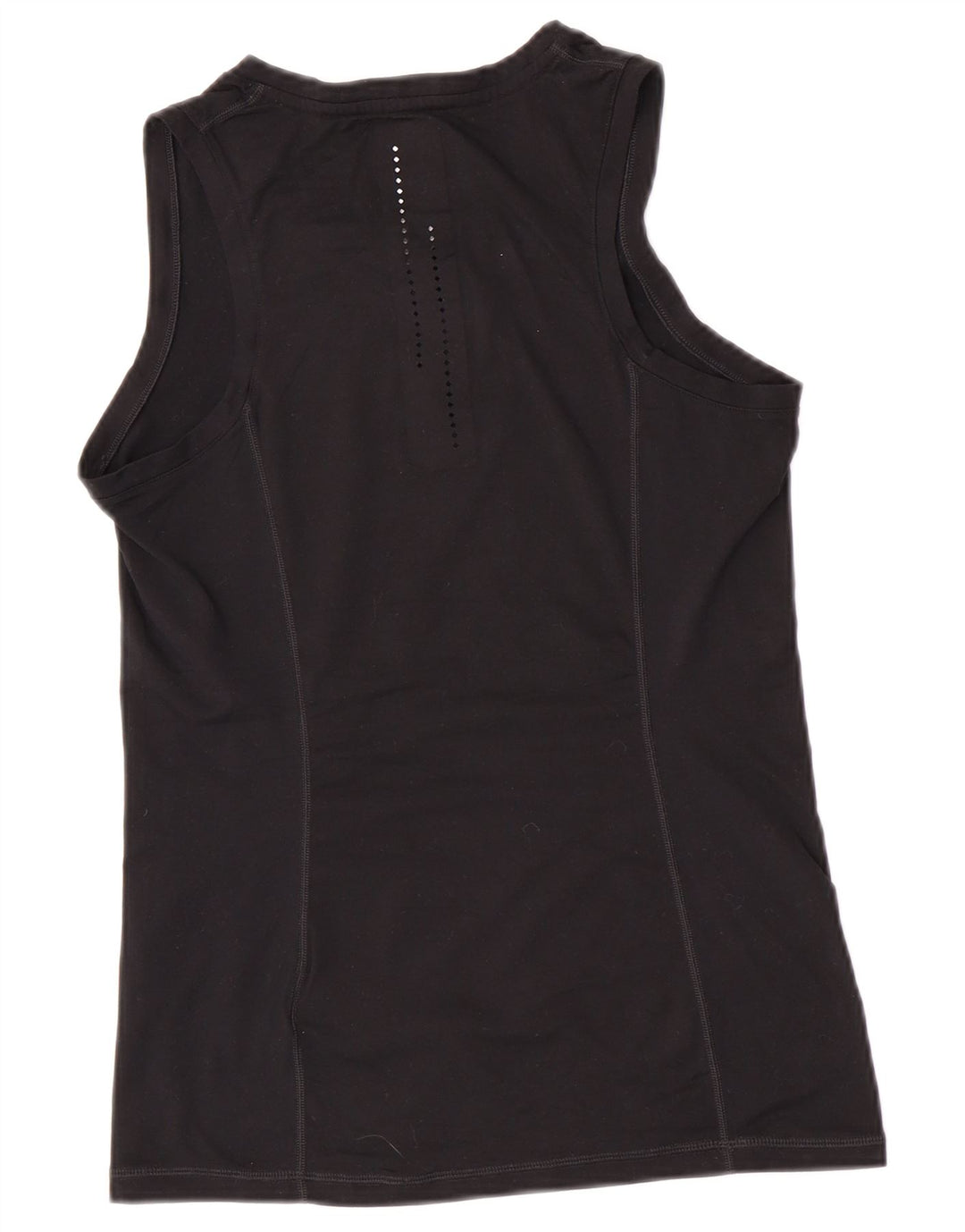 Top cu vestă grafică Nike Dri Fit pentru femei UK 12 Poliester mediu negru