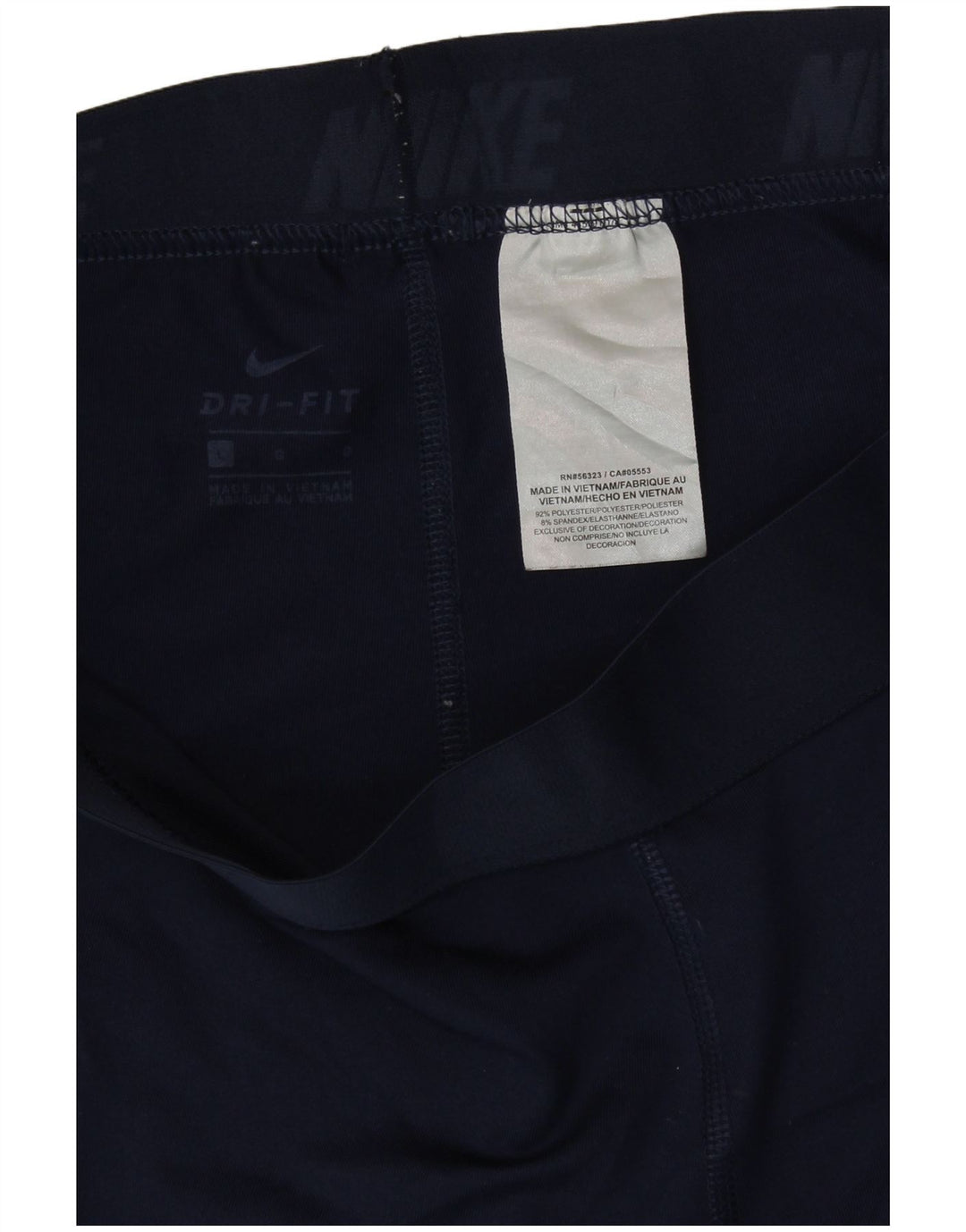 Pantaloni scurti sport NIKE Dri Fit pentru femei UK 14, mari, albastru, poliester