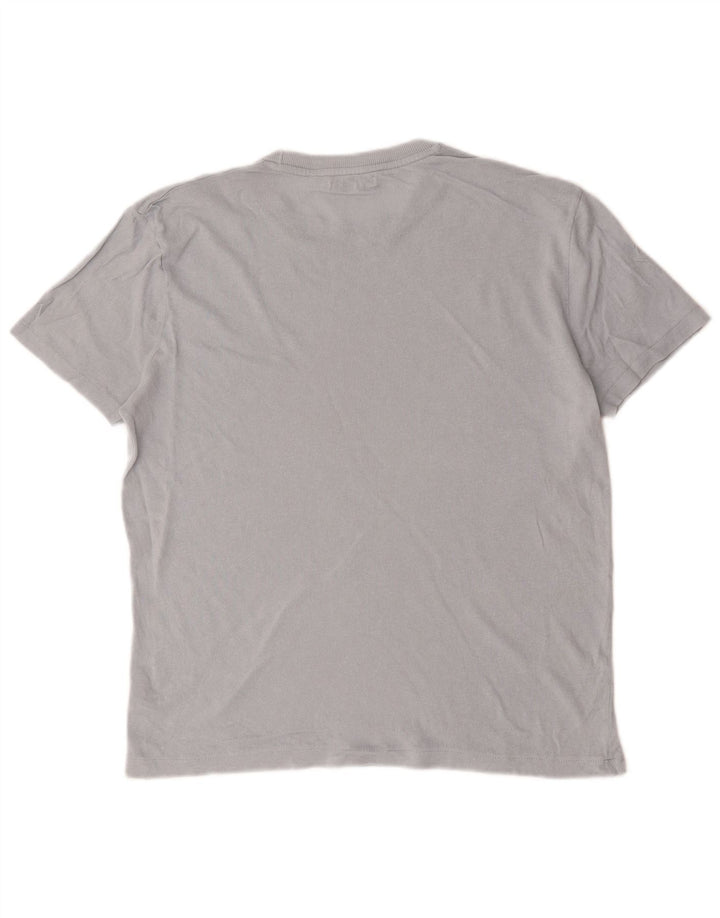 Tricou pentru bărbați Zara Top din bumbac gri mediu