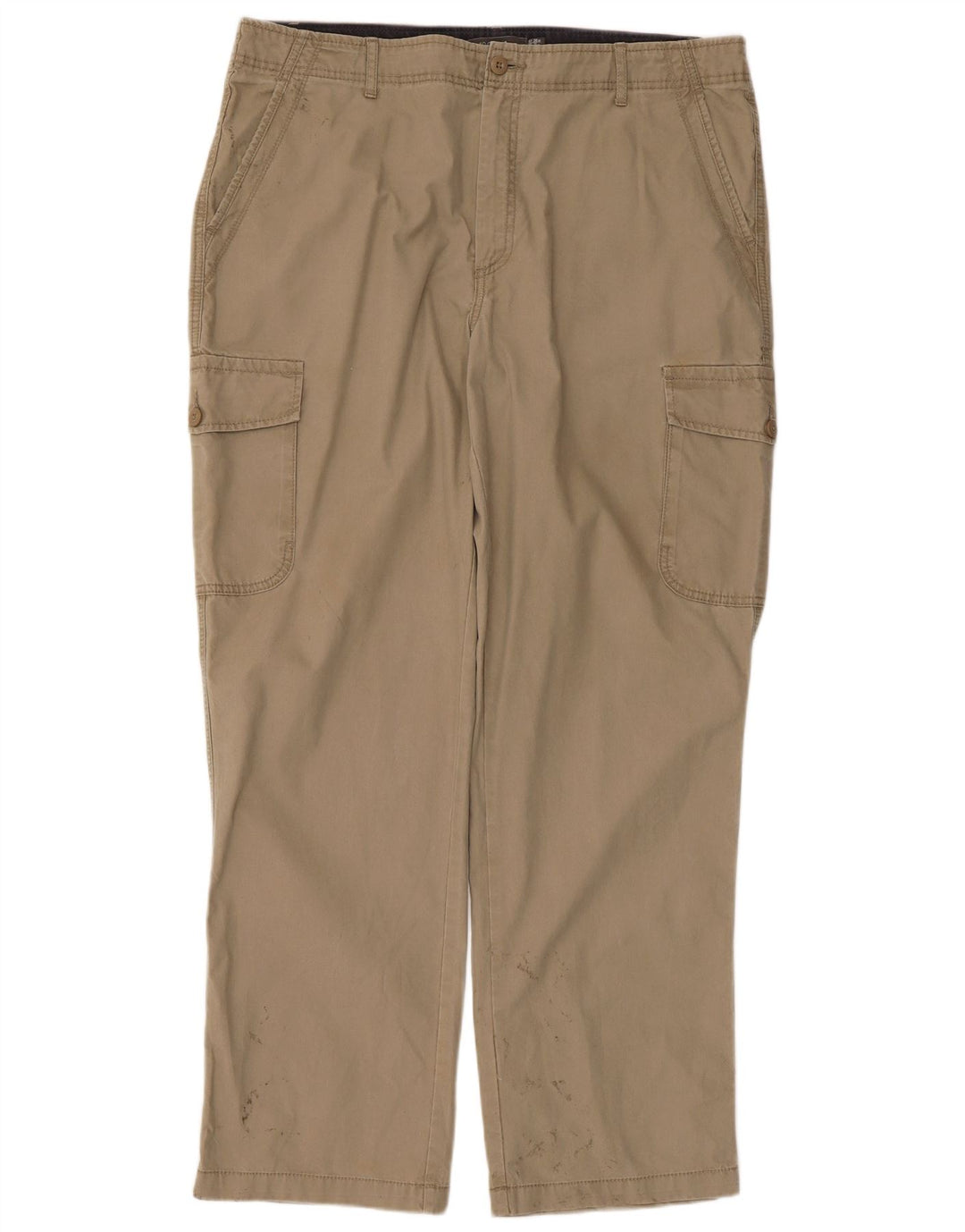 Pantaloni cargo drepti pentru bărbați Marks & Spencer W38 L31 bumbac bej