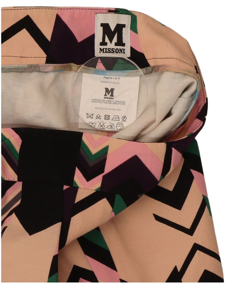 MISSONI Womens Cropped Trousers Medium W32 L25 Multicoloured Colourful