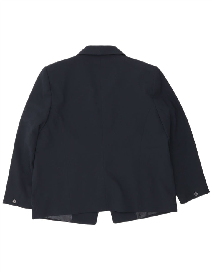 Jachetă pentru femei John Lewis, cu 1 nasture, UK 18 XL, albastru bleumarin, poliester