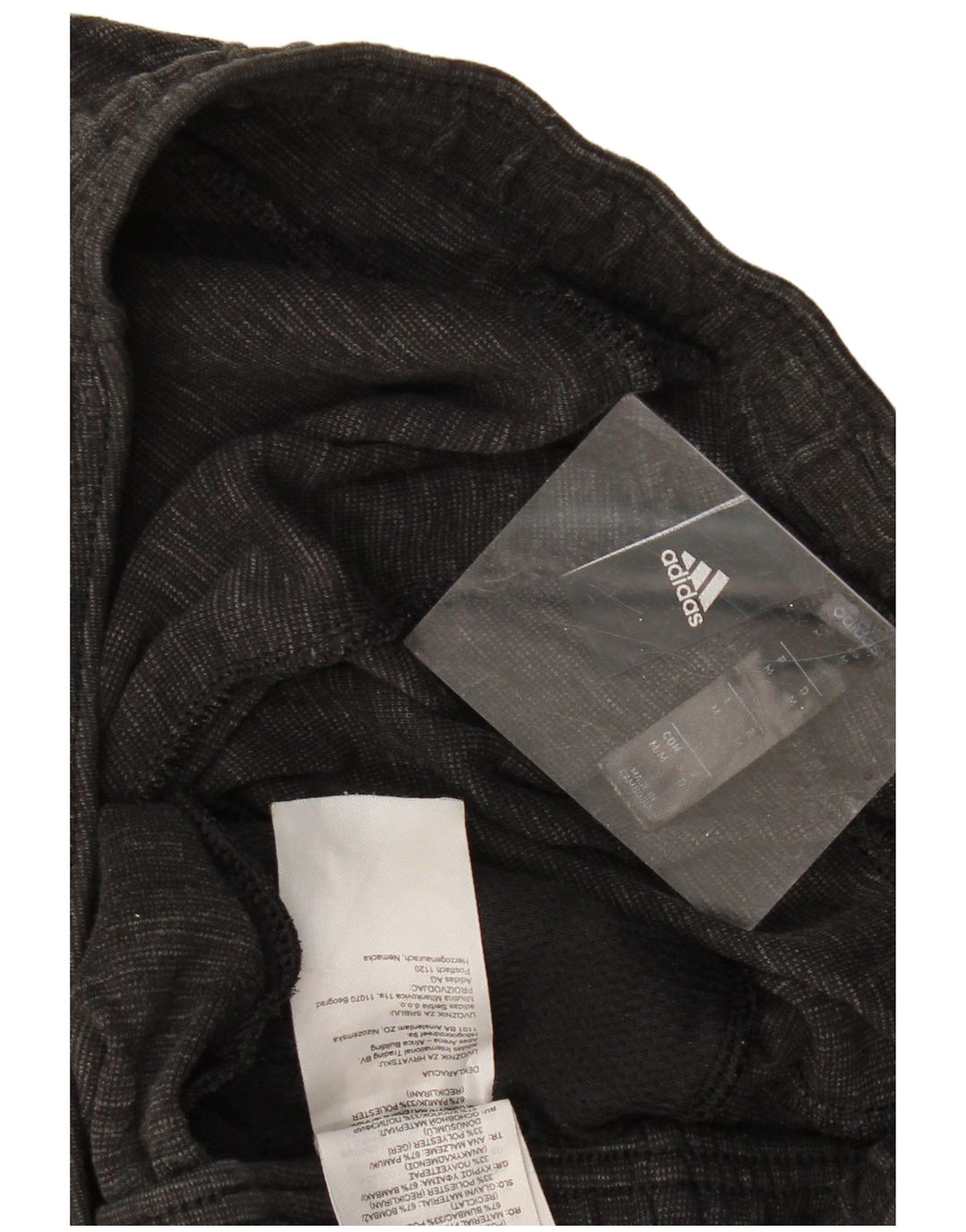 Pantaloni de trening pentru bărbați ADIDAS Pantaloni de jogging din bumbac cu pete gri mediu