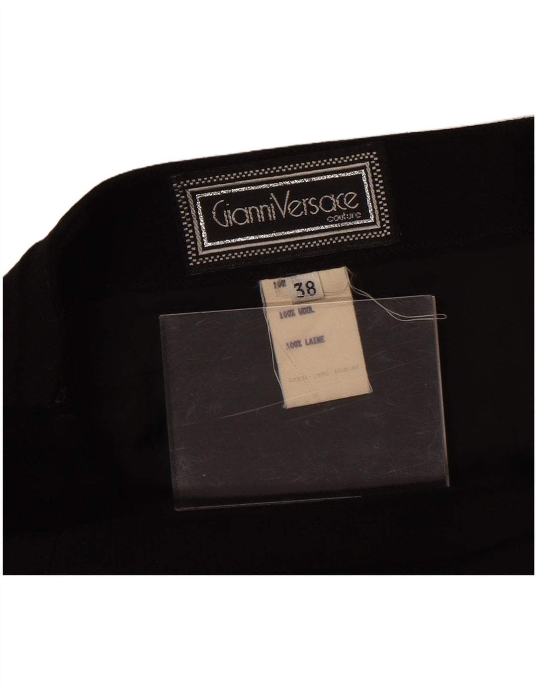 Fusta creion pentru femei Gianni Versace IT 38 XS W26 Lână neagră