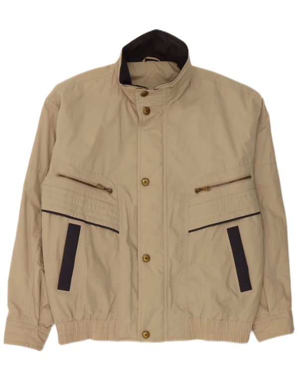 Bomber vintage pentru bărbați UK 42 XL Bej Poliester color bloc