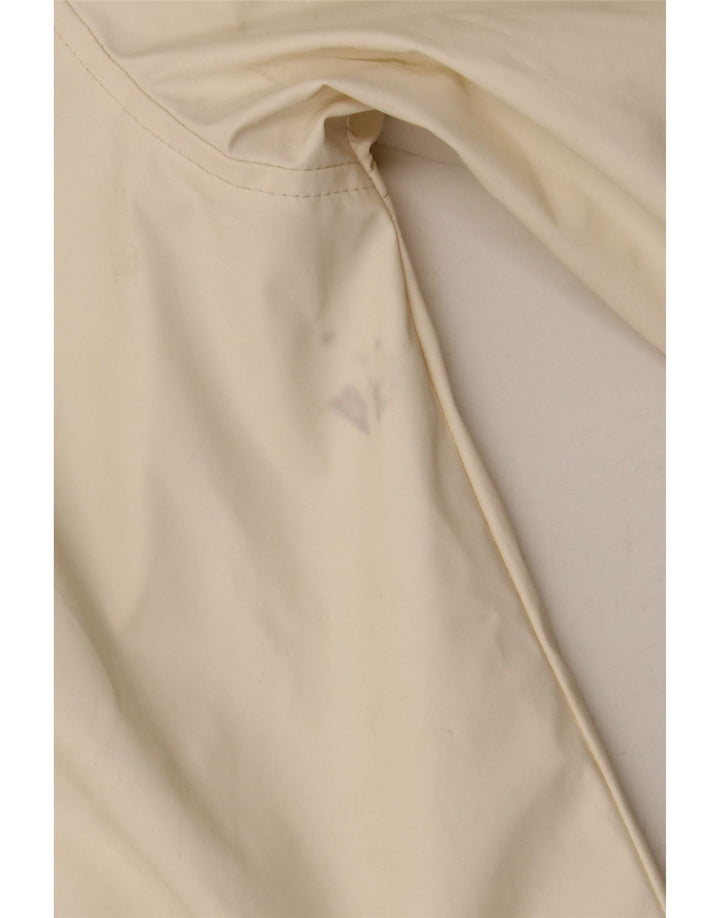 Topshop Jachetă de ploaie supradimensionată pentru femei UK 10 Small Off White