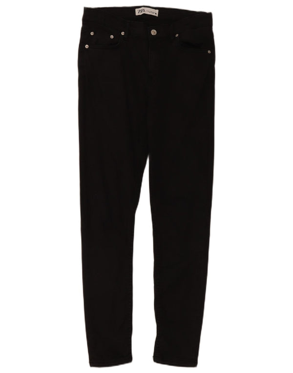 Blugi skinny dama Zara EU 38 Mici L28 L27 Bumbac negru