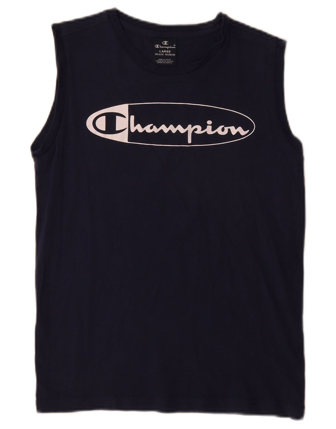 Vestă cu grafică Champion Boys Top 11-12 ani mare bleumarin