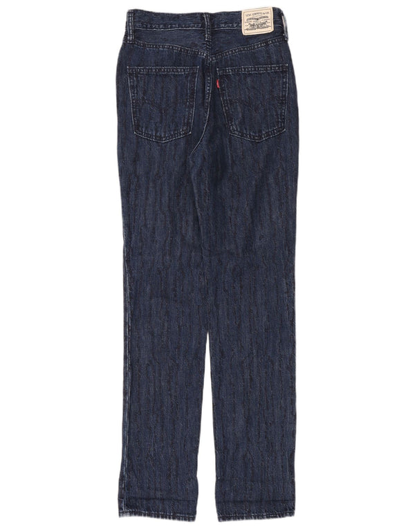 Blugi drepți slim cu talie înaltă Levi's pentru femei L25 L31 bleumarin retro