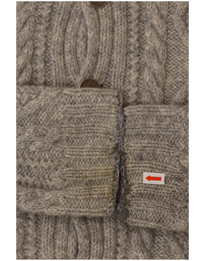 Pulover cardigan pentru femei VINTAGE UK 10 mic gri